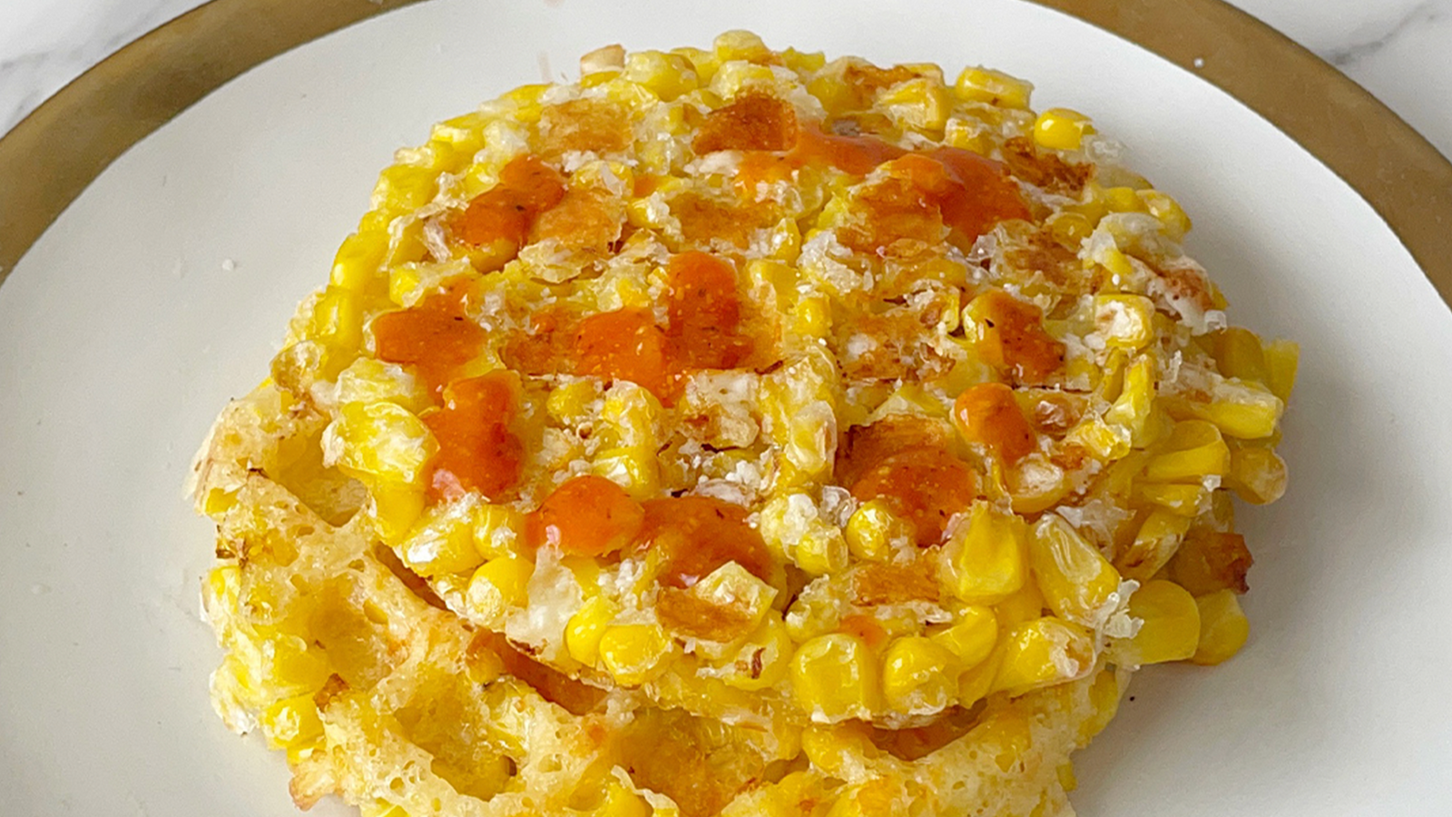 Elote Inspired Corn Waffle