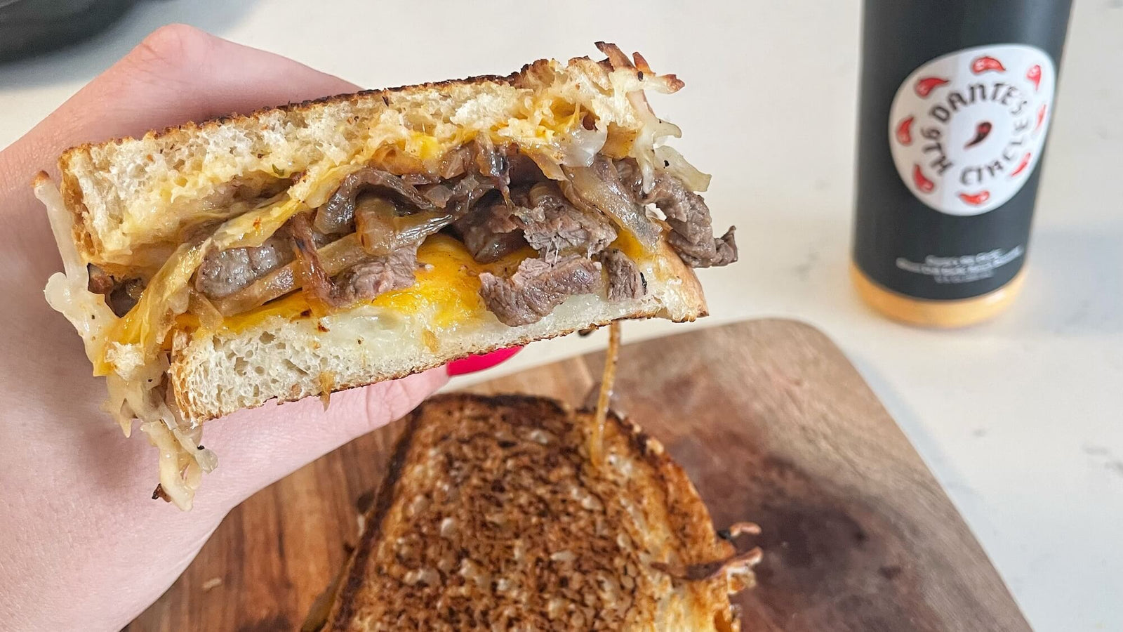 Steak n' Cheese with Dante's 9th Circle Ranch