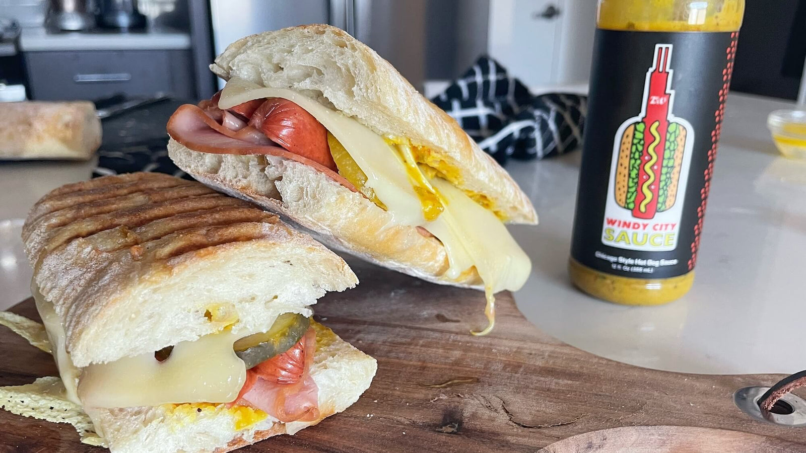 Cuban Hot Dogs with Windy City Mustard